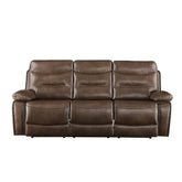 Aashi Brown Leather-Gel Match Sofa Model 55420 By ACME Furniture